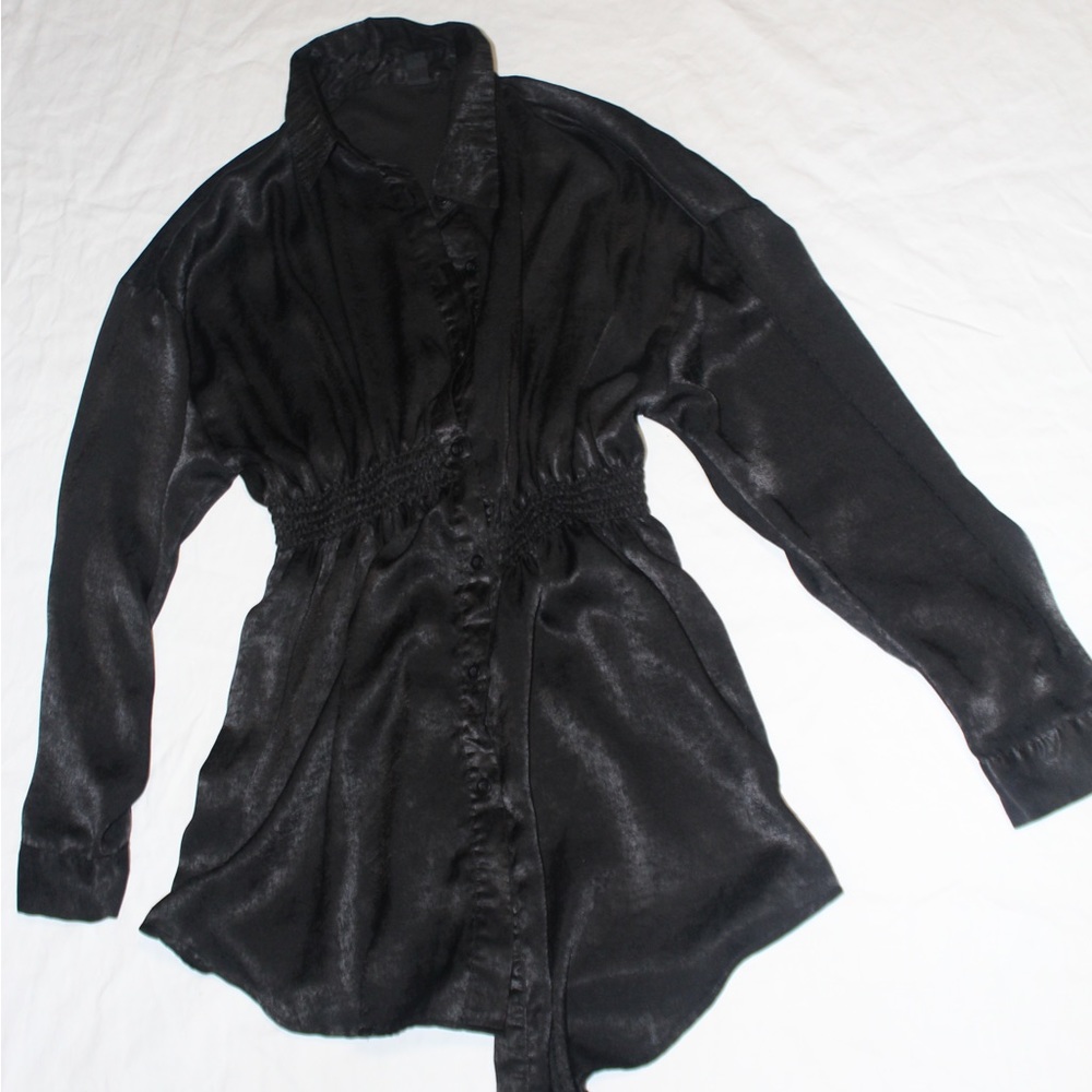 Sheer black cover up